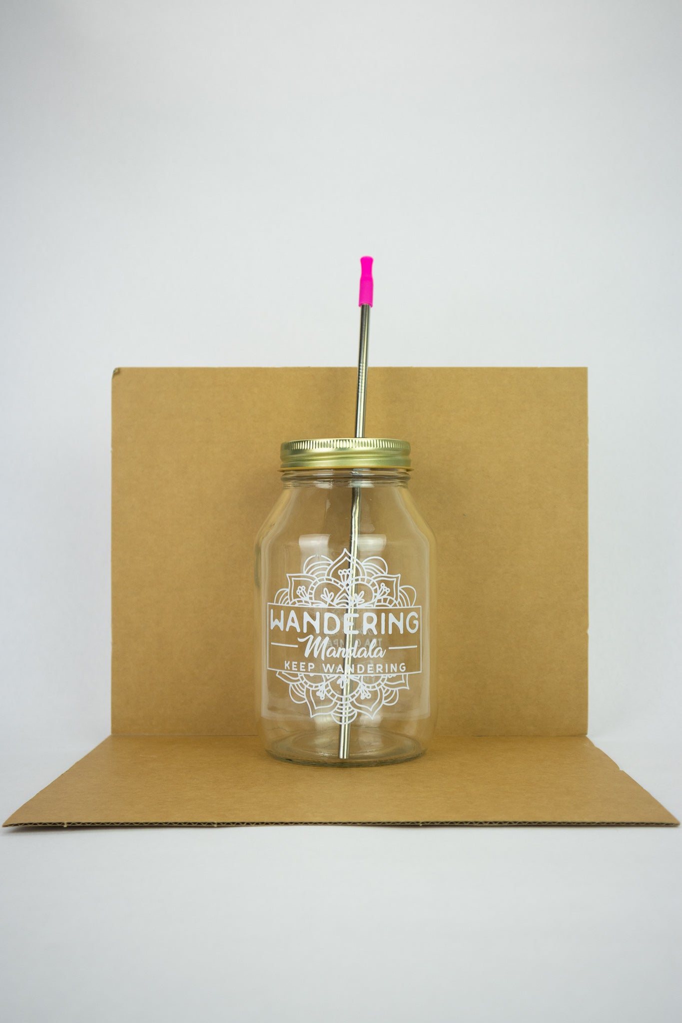 Wandering Mandala Drinking Jar
