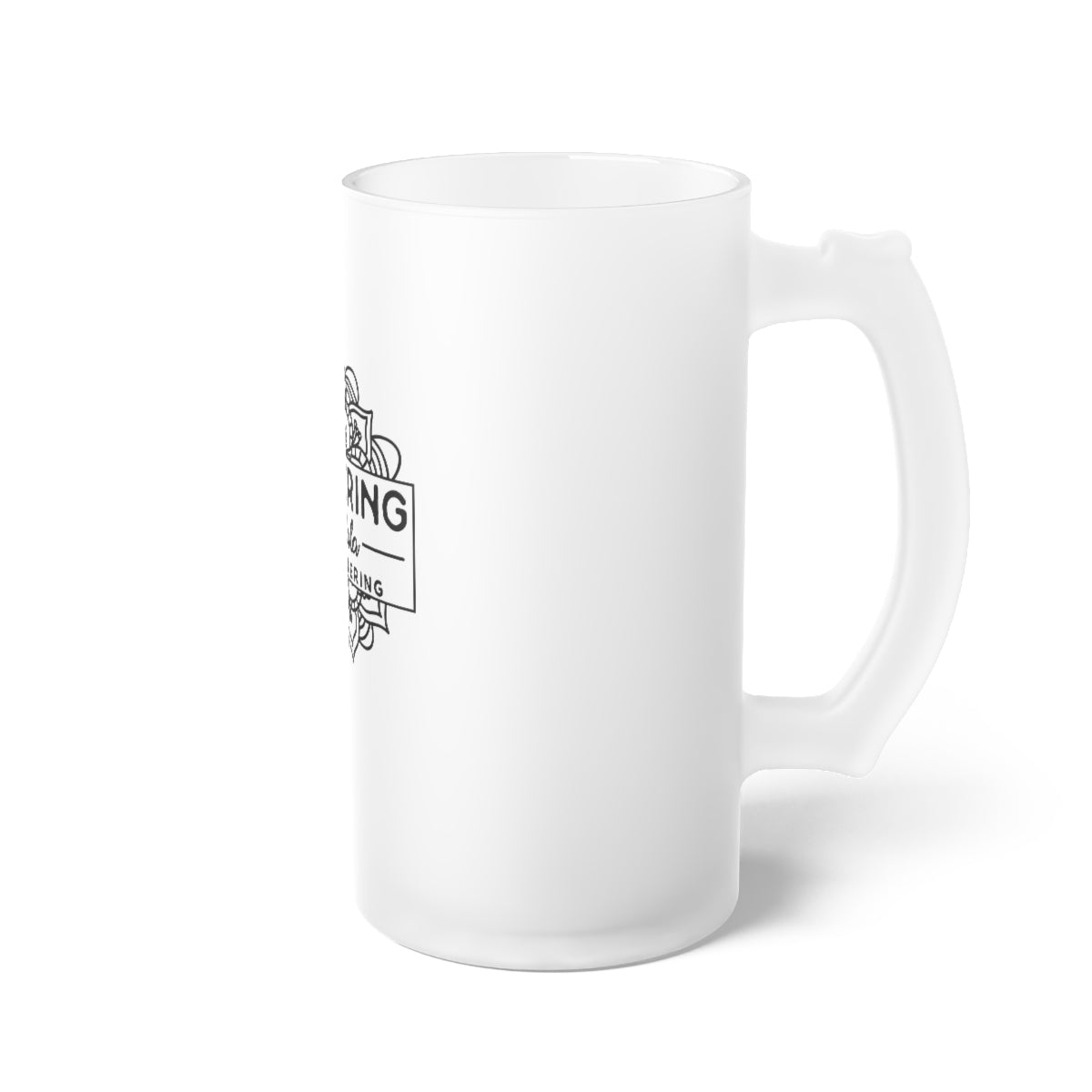 Wandering Mandala Frosted Glass Beer Mug