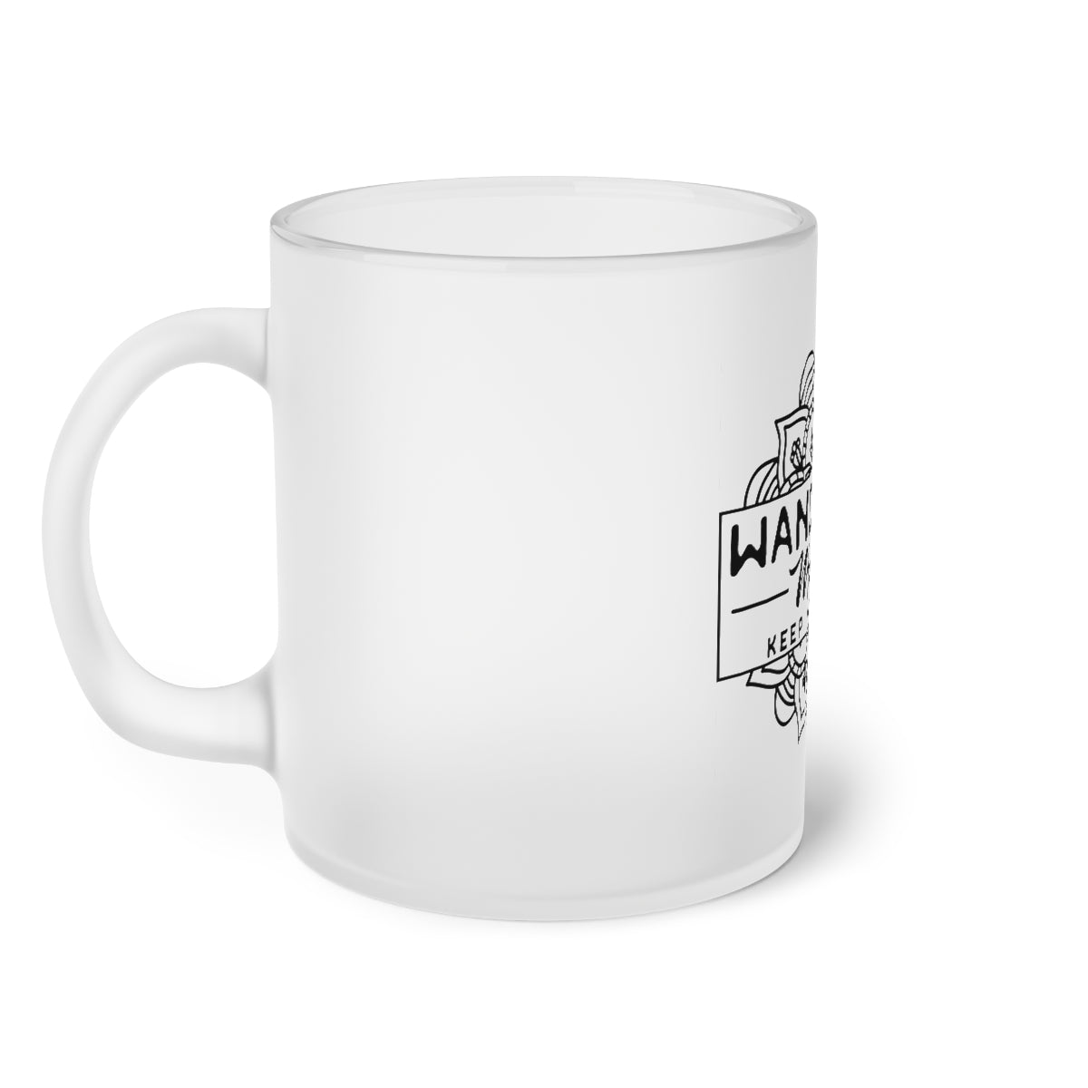 Wandering Mandala Frosted Glass Mug