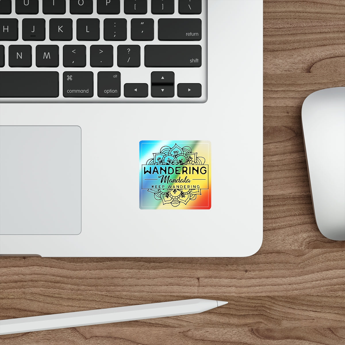 Wandering Mandala Holographic Die-cut Stickers