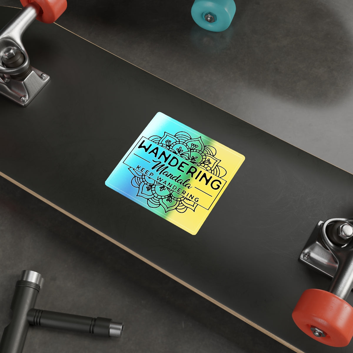 Wandering Mandala Holographic Die-cut Stickers