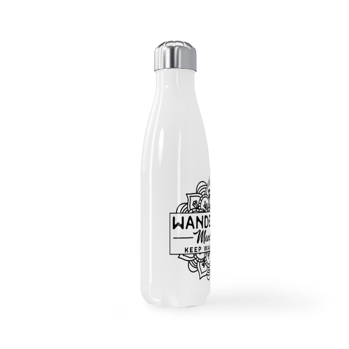 Wandering Mandala Stainless Steel Water Bottle, 17oz