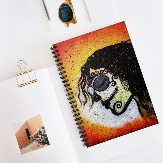 Dia De Los Muertos Spiral Notebook - Ruled Line