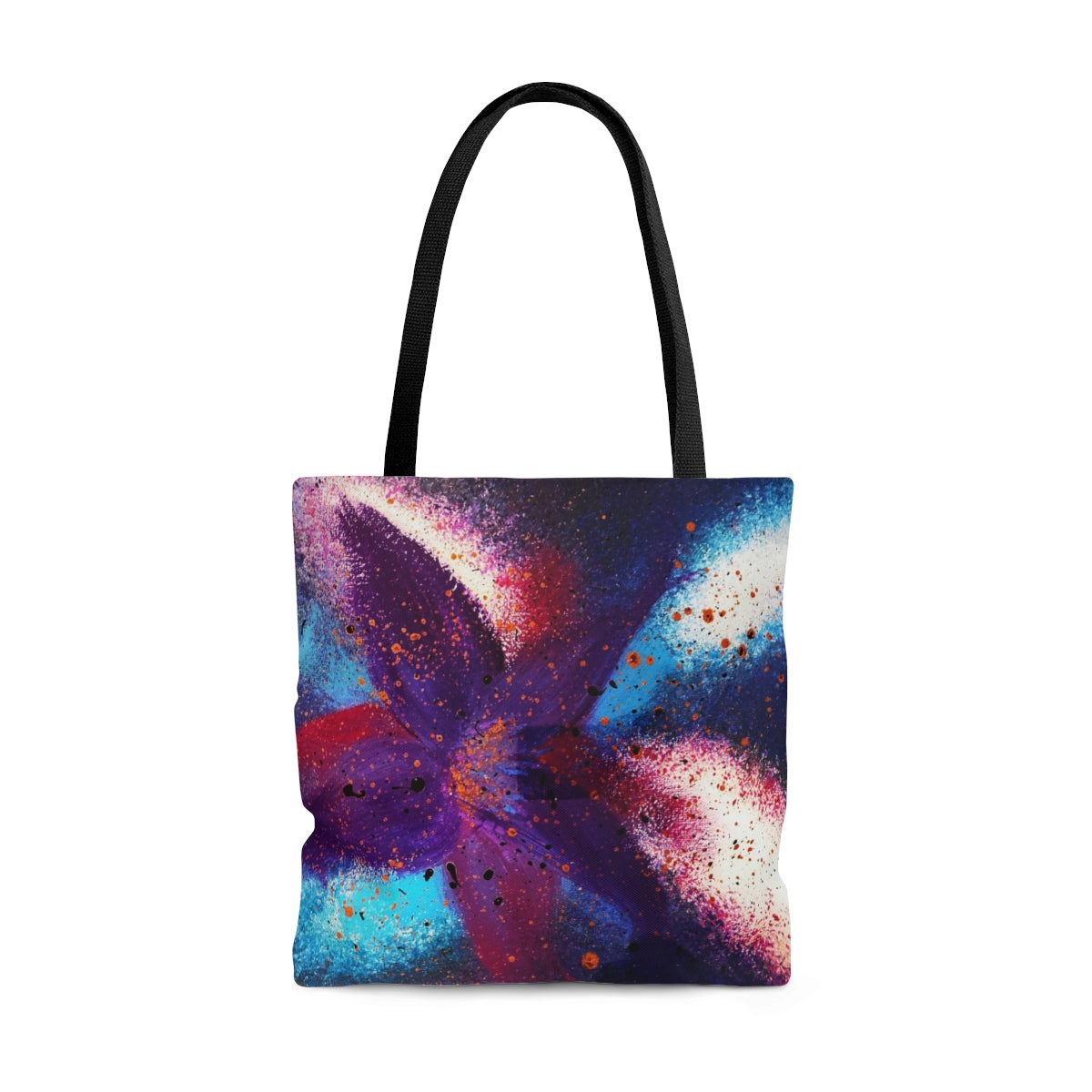 Vibrant Bloom AOP Tote Bag
